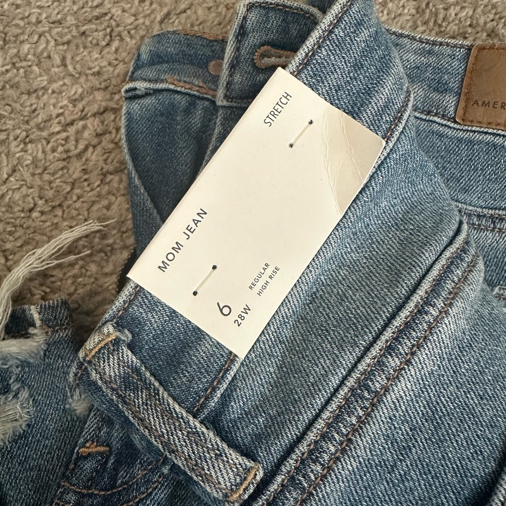 American Eagle Outfitters Light Blue Mom Jeans